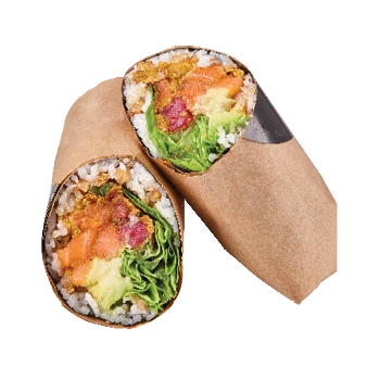 Sushi Burrito Thon & saumon