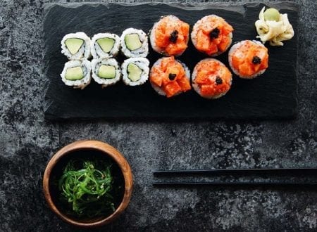 A platter of new sushi creations from Sushi Shop
