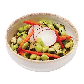 Salade edamame et concombre