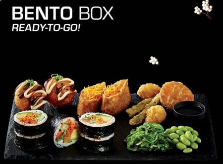 New Bento Boxes with sushis ready to go
