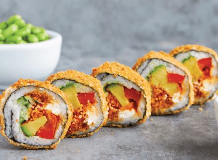 Sushi Végé Deluxe, Sumomaki, Commandes pour emporter, livraison, Sushi végératien, Sushi frit