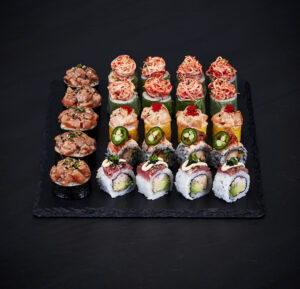 Valentine's Day Menu, 4-Course Menu for two people, Sushi Platter to share, sushi delivery, sushi restaurant, sushi