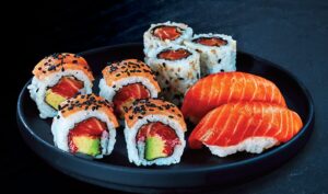 salmon sushi