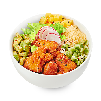 Poulet karaage et mangue